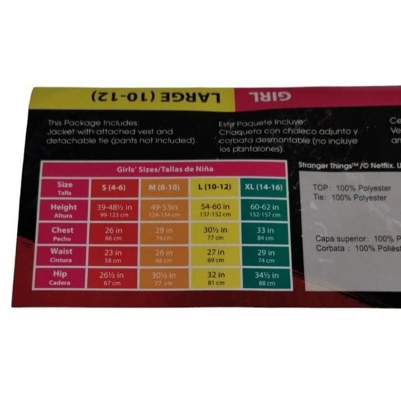 Disguise Stranger Things Robin Video Stop 2 Piece Girls Costume Size Large 10 12 - Picture 4 of 4